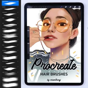 Procreate 毛髮頭髮筆刷