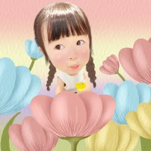 可愛媽寶小辮子筆刷